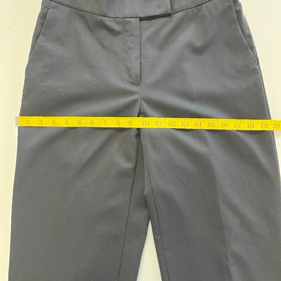 TALL Carlisle Black Wool Dress Pants, Sz 4, L33 - Picture 9 of 12